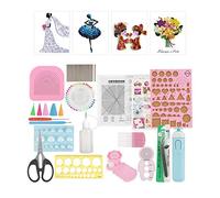 Generic Juego de Herramientas de Papel para Filigrana DIY para Decoración Artesanal con Varias Formas, para Amantes de las Manualidades en Papel, Juego de 24 Uds.