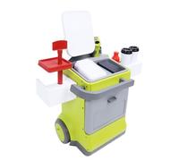 Generic Juego de Juguetes de Caja Registradora para Niños con Refrigerador y Cafetera Ideal para Juegos de Simulación Diversión Educativa Incluye 75 Accesorios
