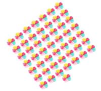 Generic Juego de Lazos de Cinta Coloridos para Bricolaje, 50 Piezas de Accesorios para el Cabello para Mujeres y Niñas, Perfecto para Agregar Ternura, Flores de Cinta Duraderas