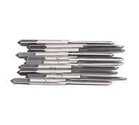 Generic Juego de Machos de Roscar Cónicos Métricos de Acero Al Carbono, 10 Uds., para Cortar Roscas Hembra en Madera, Plástico, Aluminio, Rosca M2