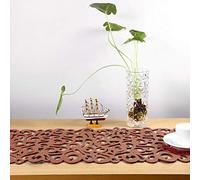 Generic Juego de Manteles Individuales de Fieltro con Diseño Floral para Decoración del Hogar, Mantel Resistente Al Calor para Mesa de Comedor, Reunión Familiar, Forma Rectangular de 7 Colores,