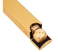 Generic Juego de Mesa de Lujo de Aleación de Aluminio, Juego de Dados para Juegos de Póker con Caja de Almacenamiento para Gold Square Box, 5 uds., Dados D&D de 1,6 Cm (Rectángulo)