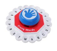 Generic Juego de Mesa Familiar de Palabras de Ritmo Rápido, Tablero de Juego Resistente, Juguete Educativo, Actividad para Estimular el Cerebro para Mayores de 3 Años, Divertido Interactivo de (Rojo)