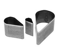 Generic Juego de Moldes para Recortar Artesanías de Cuero, 3 uds., con Troquel de Cuchillo Duradero para Proyectos de Bricolaje, Perfecto para Etiquetas y Patrones de Cuero (Forma de lágrima)