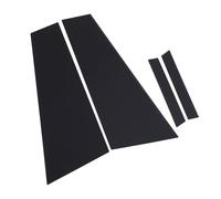 Generic Juego de Molduras de Poste de Pilar con Cubiertas Negras Brillantes de PC de Alta Resistencia para Clase CLS W219 2006-2011, Fácil Instalación, 4 Piezas