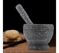 Generic Juego de Mortero de Mano Ecológico para Triturar Hierbas para Amantes de la Cocina, 11 * 9cm (Genericn106f3gkqv-JY07225-04)