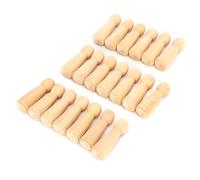 Generic Juego de Muñecas de Madera con Clavijas Pintadas a Mano para Regalo de Arte, 20 Piezas de Muñecas de Madera sin Terminar para Trabajo Creativo, Seguro para Niños, 2,6x0,9 Pulgadas