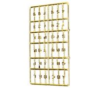 Generic Juego de Números de Letras para Casa de Muñecas en Miniatura para Modelo a Escala 1/12, Accesorio de Plástico para Puerta Delantera para Decoración de Casa de Muñecas y Educación Infantil