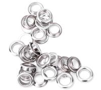 Generic Juego de Ojales de Latón, 100 Piezas, Accesorios de Punto Duraderos para Modificaciones de Ropa, Bronce Plateado, Dorado y Negro (12mm)