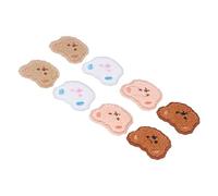 Generic Juego de Parches Termoadhesivos de Oso, 8 Piezas para Proyectos de Manualidades, Lindo Diseño de Dibujos Animados, Costura y Decoración de Algodón, 2,4 X 1,8 Pulgadas
