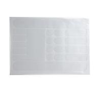 Generic Juego de Pegatinas Decorativas para Cuadro de Bicicleta, Protector de Vaina con Textura de Carbono, Evita el Roce de la Cadena y el Desgaste del Cable, Formas Ovaladas/círculo/tira, Se