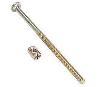 Generic Juego de Pernos para Muebles Acero Al Carbono Inoxidable Duradero 10PCS M6 120 Mm Sujetador para Tableros de Madera Gabinetes de Cocina Tuerca Conector Galvanizada para Proyectos de