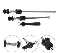 Generic Juego de Pinchos de Liberación Rápida Antirrobo, Aleación de Aluminio Duradera, Negro, con Llave para Bicicleta de Carretera, Bicicleta de Montaña, 2 Piezas