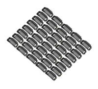 Generic Juego de Pinzas Para Peluca, Pinzas de Extensión de Cabello con Peine a Presión de 9 Dientes de Acero Inoxidable Para Trenzas de Cabello, 40 Uds. Para el Hogar, Peluquería (BLACK)