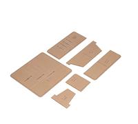 Generic Juego de Plantillas Acrílicas para Billetera Larga, Distancia de Corte Precisa, Fabricación de Billeteras, para Entusiastas de las Manualidades, 6 Piezas, Acrílico Transparente