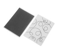Generic Juego de Plantillas de Plástico para Carpetas en Relieve para Manualidades en Papel, Invitaciones, 2 Unidades, 5,8 X 4,1 Pulgadas