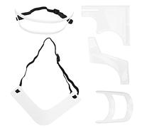 Generic Juego de Plantillas para Barba de 5 Uds, Kit de Herramientas de Aseo para Dar Forma y Recortar la Barba a los Hombres, Hecho de Plástico, Adecuado para Viajar