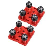 Generic Juego de Poleas de Extrusión de Aluminio, Placa de Pórtico de 4 Ruedas con Ranura en V Duradera para Máquina CNC, Impresora 3D, 50 X 50 Mm, 2 Unidades