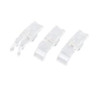 Generic Juego de Prensatelas para Máquina de Coser de Plástico de 3 Piezas para Diseñador Topaz 50 40 Fácil Instalación para Entusiastas del Bricolaje Pies Prensatelas Estrechos de Plástico