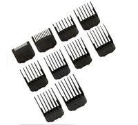 Generic Juego de Protectores Magnéticos para Cortapelos con Soporte de Almacenamiento Diseño Ergonómico para Cortes de Pelo Profesionales Compatible con Master Clipper Negro 11 Piezas