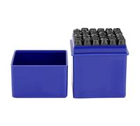 Generic Juego de Punzones para Sellos de Números y Letras de Acero Al Carbono de 36 Piezas para Metal, Madera, Cuero, Plástico, Resistente con Estuche Rígido, Grabado Permanente, para Manualidades de
