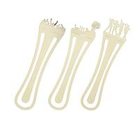 Generic Juego de Regalo de Marcapáginas de Metal Creativo, 3 Piezas para Lectores y Estudiantes, Hierro de con Acabado Dorado, 4,3" X 1,1"