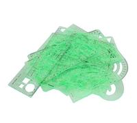 Generic Juego de Reglas de 12 Piezas para Diseños de Patrones y Costura Precisos, Reglas de Plástico Ligeras y Duraderas para Manualidades Dibujos
