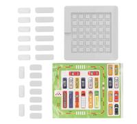 Generic Juego de Rompecabezas Deslizante, Lógica Educativa, Pensamiento, Aparcamiento, Laberinto, Juguete para Niños y Escuelas, Plástico, 16,2x16,2 Cm