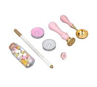 Generic Juego de Sellos de Cera Vintage con Sellos de Múltiples Patrones, Hermoso Embalaje Ideal para Proyectos de Bricolaje, para Amantes de las Manualidades