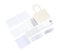 Generic Juego de Sublimación en Blanco Versátil Llavero con Impresión por Transferencia de Calor en Blanco para Bolsa de Maquillaje, Funda de Almohada, Alfombrilla para Ratón, Alfombrilla para Taza