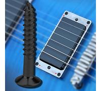 Generic Juego de Tornillos para Pastilla Humbucker de Guitarra, 40 Uds., Tornillos de Montaje Estables de Doble Bobina, Color Plateado, Negro y Dorado, para Guitarras Eléctricas (BLACK)