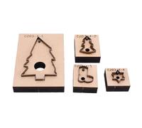 Generic Juego de Troqueles de Corte de Cuero Navideño, Herramienta de Hoja de Acero Al Carbono Fácil de Usar para Elaborar Decoraciones Navideñas para Aficionados y Artesanos