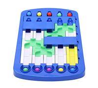 Generic Juego Educativo de Laberinto Lógico para Entrenamiento Cerebral con 30 Accesorios de Montaje y 10 Bolas para Niños y Niños Pequeños