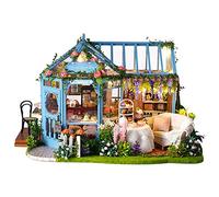 Generic Juguete de Casa de Muñecas DIY con Detalles Lindos y Hermosos, Adecuado para Mayores de 14 Años y Varias Ocasiones, Material de Madera/Resina