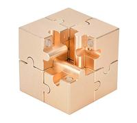 Generic Juguete de Descompresión 3D de Forma Cuadrada para Pensamiento Lógico y Ejercicio de Coordinación Color Dorado Tamaño de 40mm (Gold)