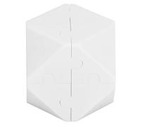 Generic Juguete de Ensamblaje de Bloques de Rompecabezas Lógico 3D para Niños, Coordinación Cerebral de Mano, Juguete Educativo ABS para de Cumpleaños (White)