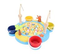 Generic Juguete de Juego de Pesca Magnético Giratorio para Niños, Aprendizaje Temprano, Coordinación Mano-Ojo con Peces de Colores Brillantes