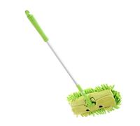 Generic Juguete de Limpieza con Trapeador para Niños con Forma de Dibujos Animados, Pequeño y Conveniente, Diseño Lindo, para la Participación de los Niños en las Tareas Domésticas, Brocado de (GREEN)