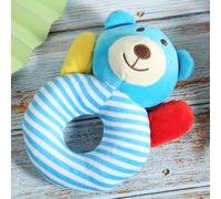 Generic Juguete de Peluche con Manivela No Tóxico para Aliviar el Estrés del bebé Material de Algodón Suave Regalo Divertido (Un oso rayado azul)