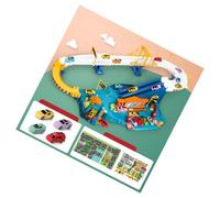 Generic Juguete de Rieles para Coche, Tobogán de Gravedad Flexible, Regalo de Aventura para Niños, Juguete de Pista de Vehículo para Niños Fácil de Montar para Tiempo de Juego Familiar (Autopista (4