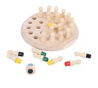 Generic Juguete Educativo de Ajedrez de Madera con Memoria para Niños, Juego de Interacción Entre e Hijos para Estimular el Cerebro para Diversión Familiar, Niños Pequeños, 1