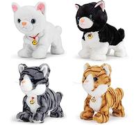 Generic Juguete Electrónico Interactivo para Gatos con Control de Voz y Tacto para Niños, Tela, Educación y Entretenimiento Infantil, Material de Felpa Corto