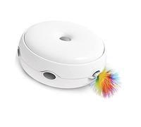 Generic Juguete Interactivo Inteligente para Gatos con Plato Giratorio Eléctrico, Luz y Sonido, Material Duradero, para Gatos, ABS
