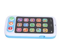 Generic Juguete para móvil para niños, juguete interactivo multifuncional para el aprendizaje con sonidos musicales, historias y enciclopedia de la vida para niñas y niños (azul)
