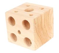 Generic Juguetes de Madera para Taladro de Loros, Estructura Resistente para Las Secuelas de Las Mordeduras de Pájaros para los Votantes Locos (7cm)