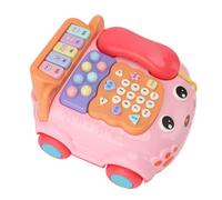 Generic Juguetes para Teléfonos para Bebés, Aprendizaje Sensorial, Luz LED, Juguetes Telefónicos de bebé, Educación Temprana, Música para el Hogar (Pink)