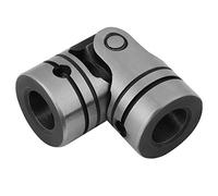 Generic Junta Universal de 16 Mm/20 Mm de Diámetro, Acoplamiento de Acero de Aleación Duradero para Movimiento Giratorio en Maquinaria, Incluye 1 Junta Universal, 2 Anillos, 2 Varillas (16MM)