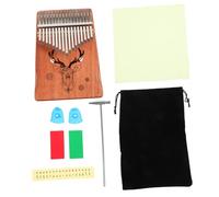 Generic Kalimba De Pulgar Portátil De Teclas Para Niño Niña y Adultos Piano De Dedo Para Principiantes Instrumento Musical De Natural Diseño Elegante y Sonido Melodioso