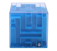 Generic Kids Maze Bank para el Desarrollo de Habilidades de Resolución de Problemas, Caja de Dinero Interactiva de 8,5 Cm para Experiencias (Blue)