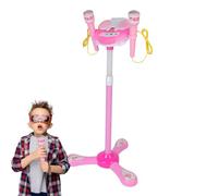 Generic Kinder-Singmikrofon, Kindermikrofon mit Ständer Karaoke Maschinenmikrofon Mikrofonständer-Spielset, Kinder-Stehmikrofon, Mikrofonspielzeug mit Ständer für Zuhause